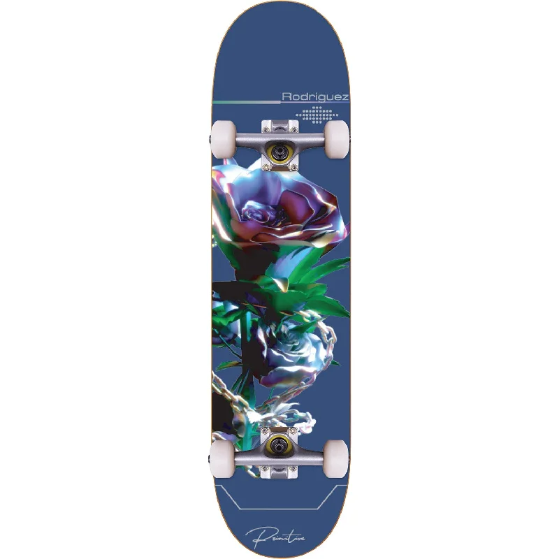 Skateboard with Stunt-Ready Trucks-Primitive Paul Rodriguez Eternity Complete Skateboard - 8.0" Blue