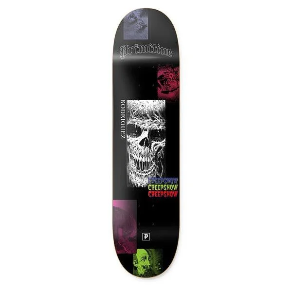 Skateboard Deck with Extra Pop-Primitive Rodriguez Creep Skateboard Deck Black - 8