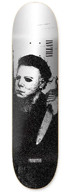 Skateboard Deck for Iconic Skateboarders-Primitive Villani Halloween Deck Silver Skateboard Deck - 8.25"