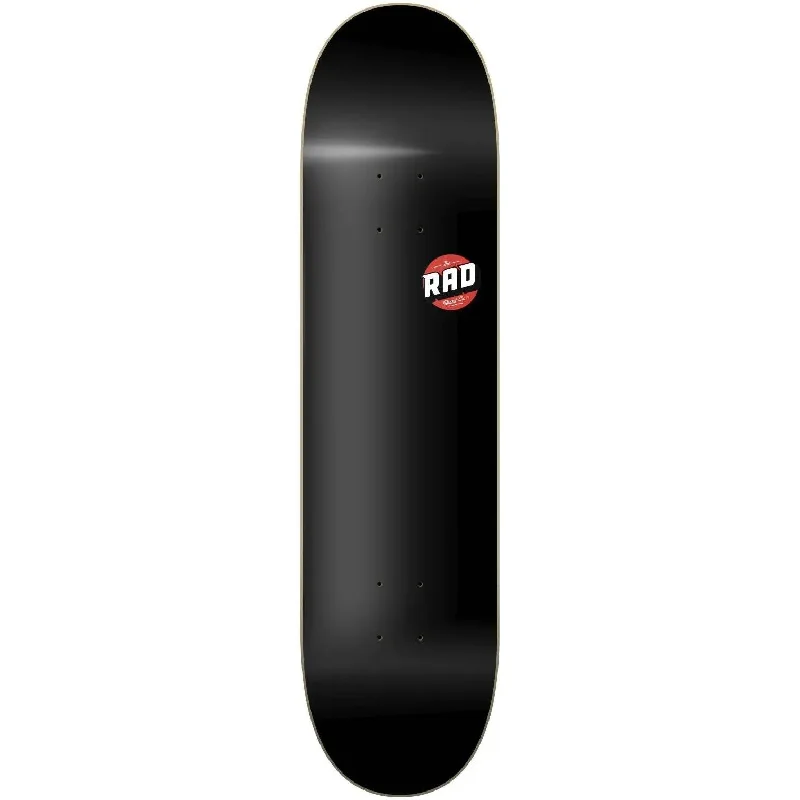 Skateboard Deck with Iconic Skate Brands-Rad Basic Logo Skateboard Deck Black 8.5"