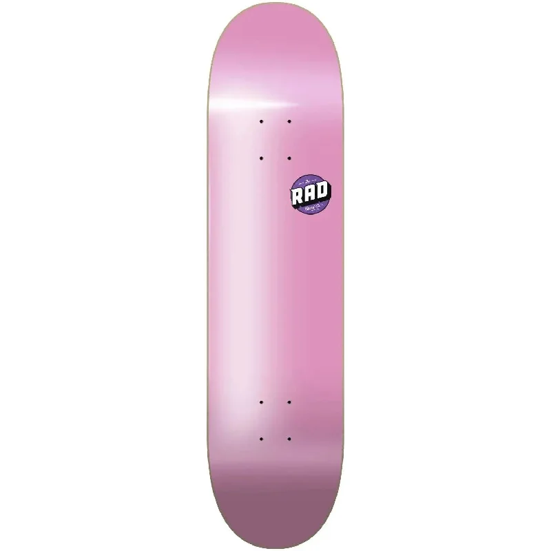 Skateboard Deck with Vintage Graphics-Rad Basic Logo Skateboard Deck Pink 8.125"