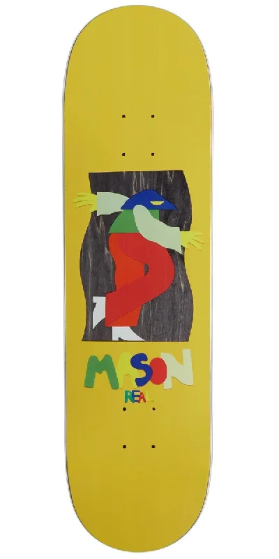 Skateboard Deck with Seamless Finish-Real Mason By Marbie Skateboard Deck - Yellow - 8.50"