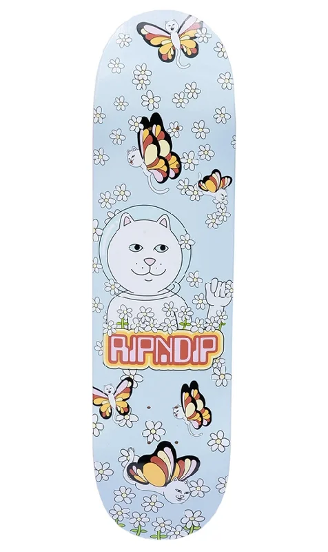 Skateboard Deck with Glossy Finish-Rip N Dip Butterfly Lavender Deck 8.0in