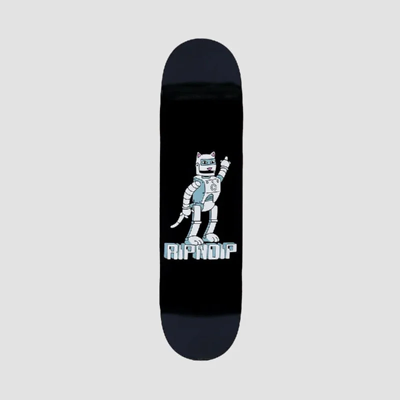 Skateboard Deck with Extra Flex-RIPNDIP Bionic Skateboard Deck Black - 8"