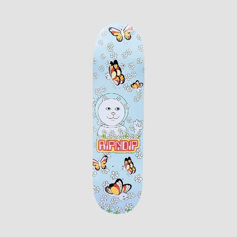 Skateboard Deck for Custom Builds-Ripndip Butterfly Skateboard Deck Lavender - 8.5"