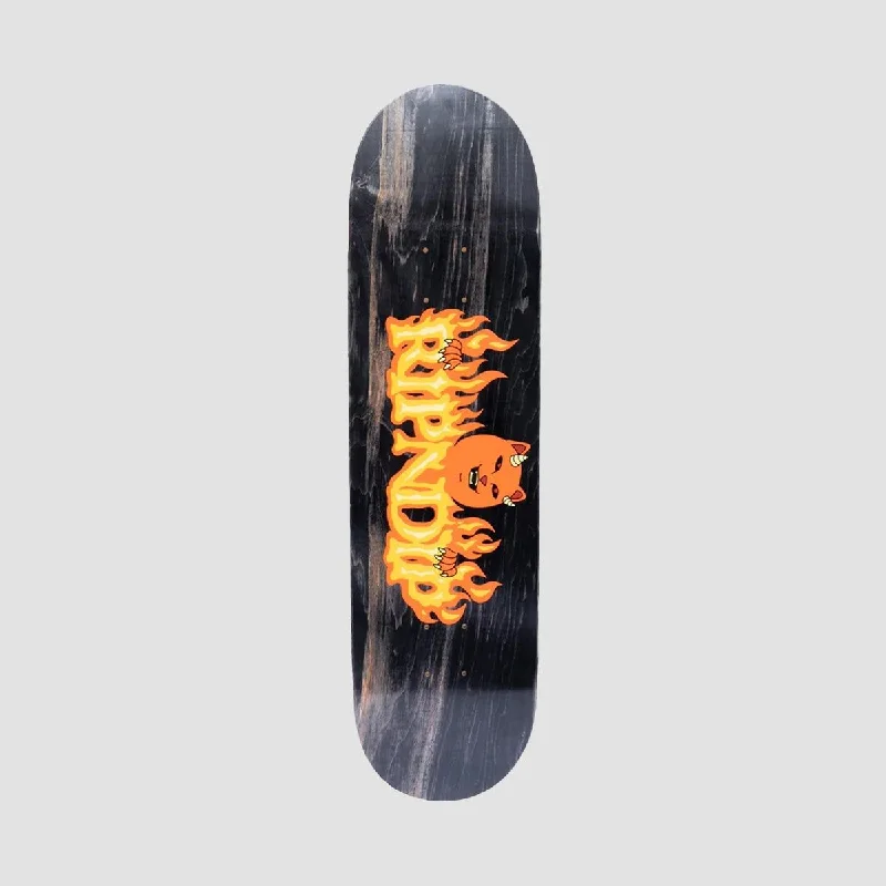 High-Performance Skateboard Deck-RIPNDIP Devils Work Skateboard Deck Black - 8.25"