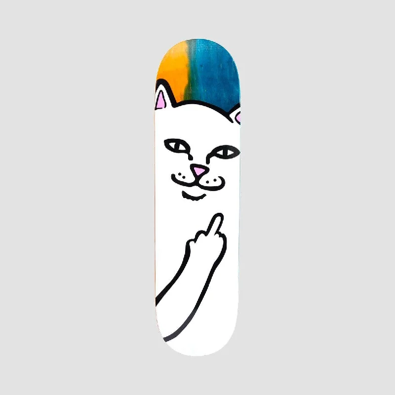 Custom Skateboard Deck-Ripndip Lord Nermal Skateboard Deck Orange/Aqua - 8.5"