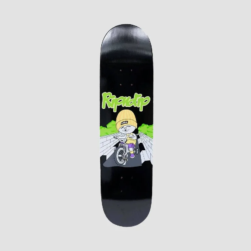 Skateboard Deck with Perfect Weight Distribution-RIPNDIP Must be Ridin Skateboard Deck Black - 8.5"