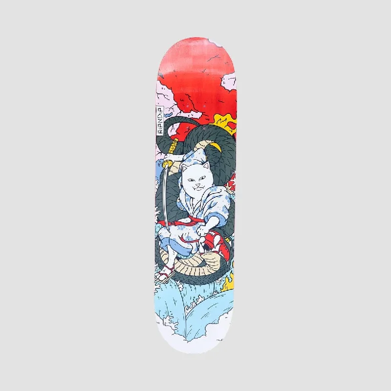 Kids' Skateboard Deck-Ripndip Nermurari Warrior Skateboard Deck Red - 8"