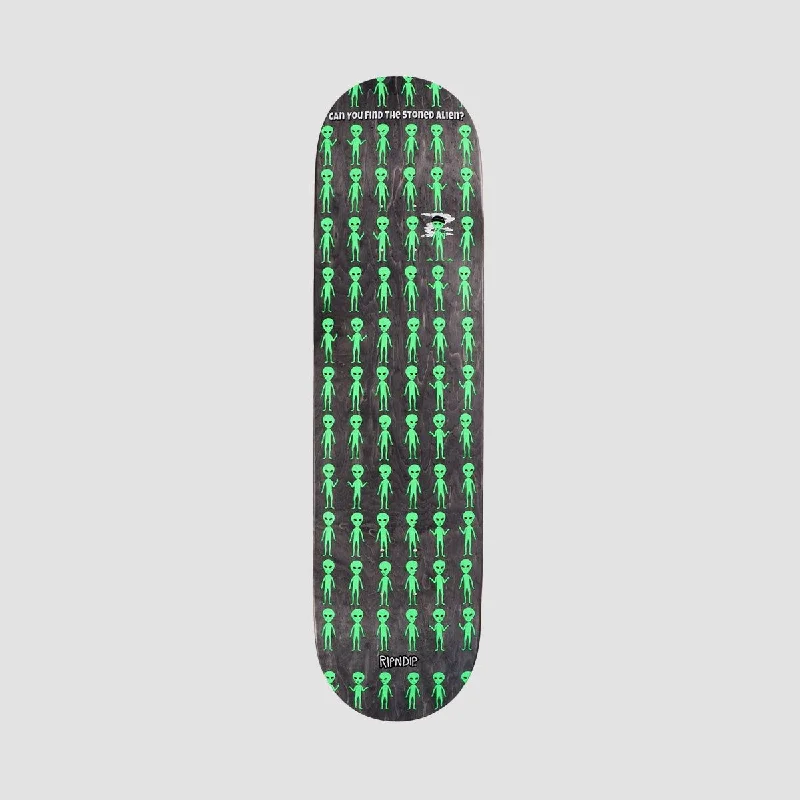 Skateboard Deck with Double Kicktail-RIPNDIP Stoned Again Skateboard Deck Black - 8.25"