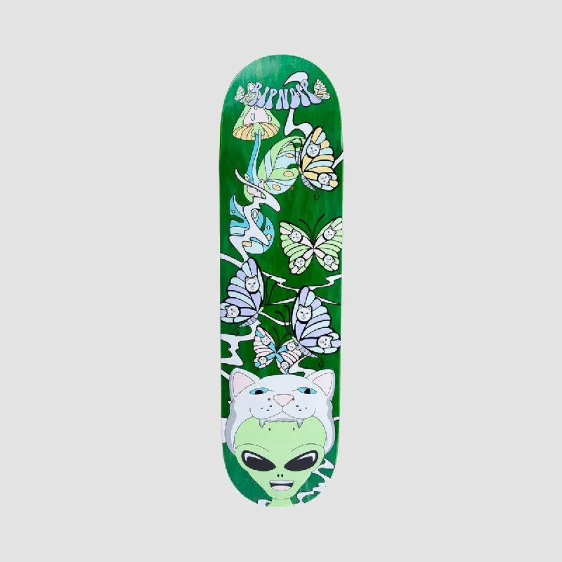 Skateboard Deck with Soft Flex-Ripndip Think Factory Skateboard Deck Green - 8.5"