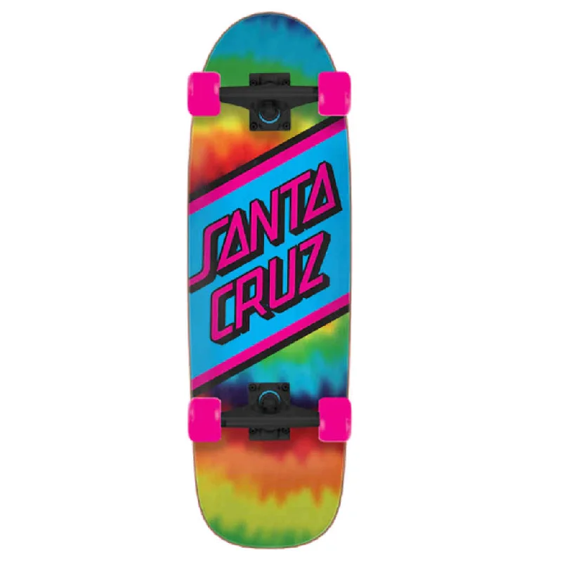 Skateboard for Teens-Santa Cruz 29" Street Rainbow Tie Dye Cruiser 8.79"