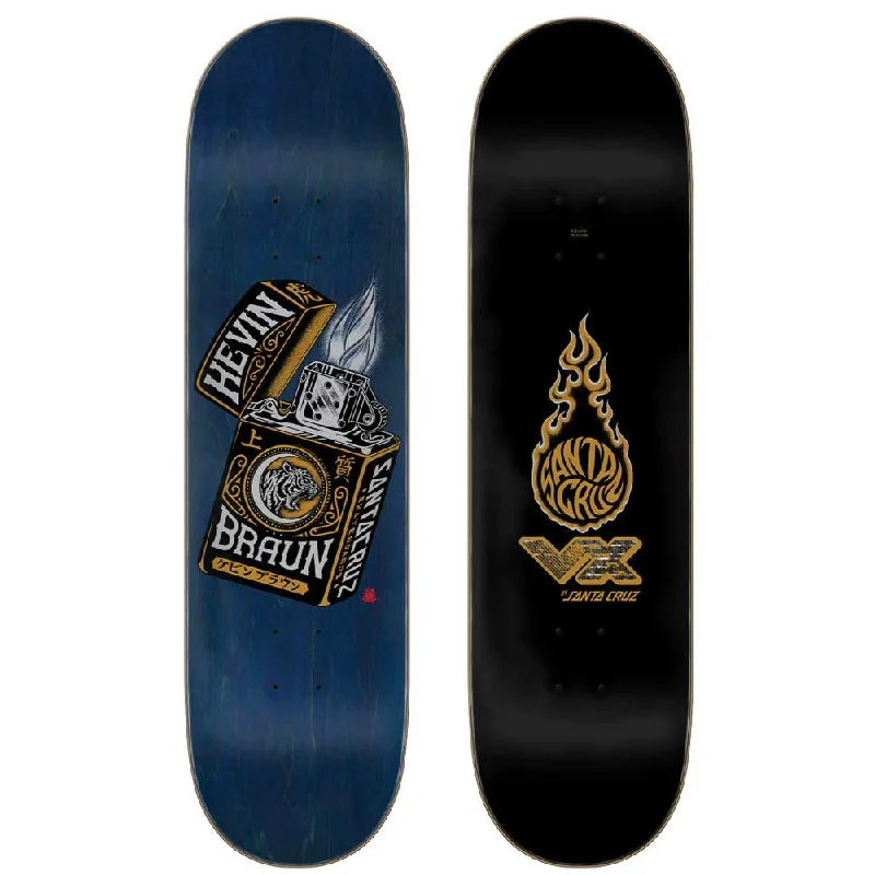 Skateboard Deck with Wide Profile-Santa Cruz Braun Mako Lighter VX Skateboard Deck 8.25"