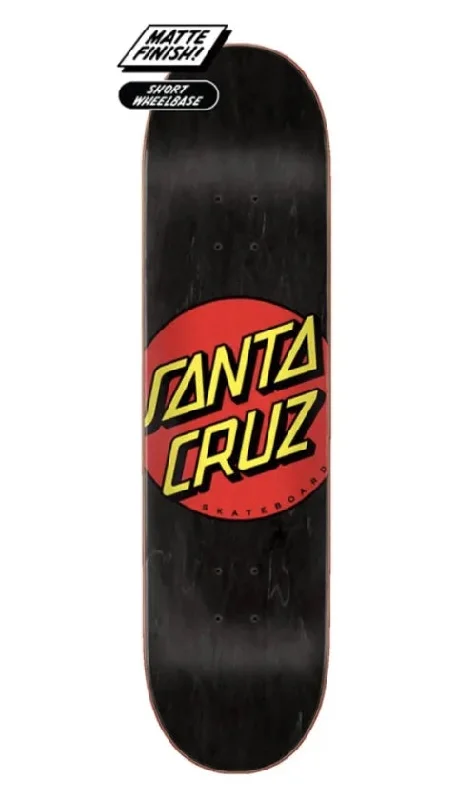 Skateboard Deck with Extra Reinforcement-Santa Cruz Classic Dot Deck 8.25in