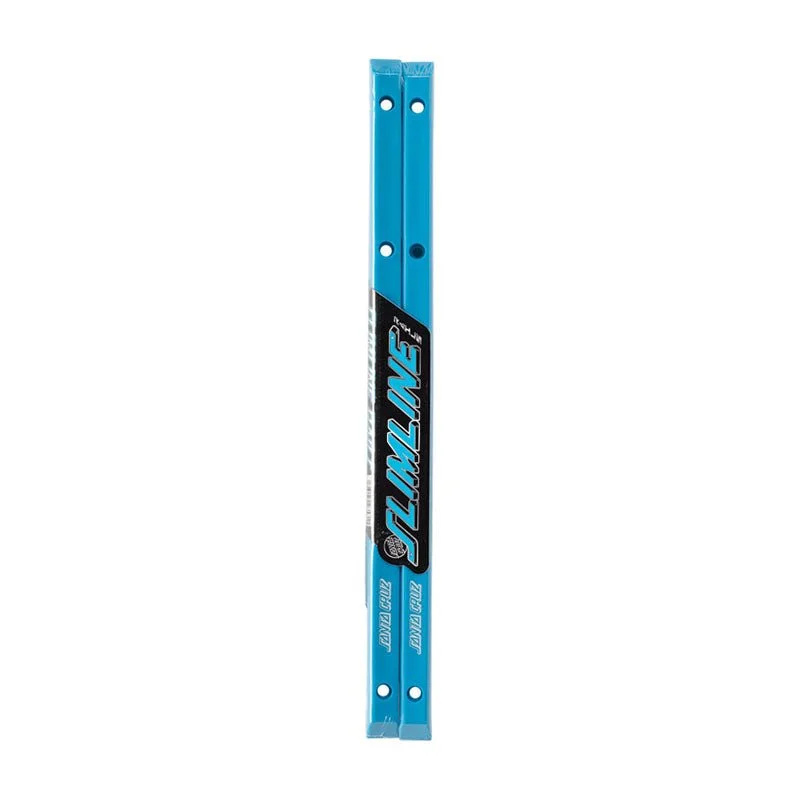 Skating Practice Skateboard Rails-Santa Cruz (CYAN BLUE) Slimline Skateboard Rails 2pk