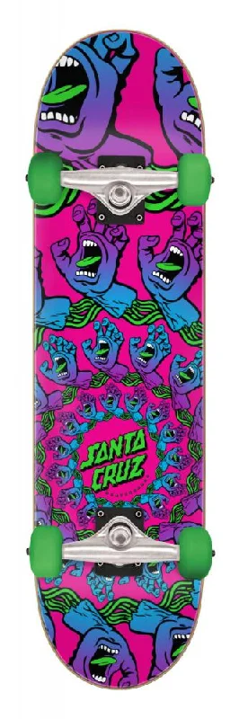 Skateboard with Water-Resistant Deck-Santa Cruz Mandala Hand Mini Complete Skateboard - 7.75"