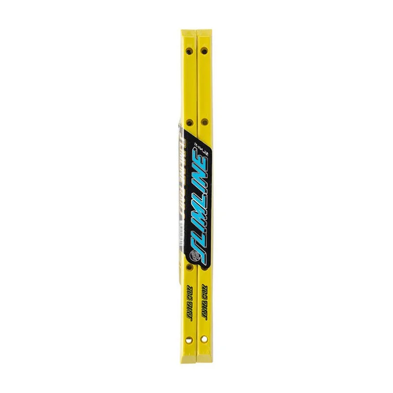 Ramp-Compatible Skateboard Rails-Santa Cruz (NEON YELLOW) Slimline Skateboard Rails 2pk