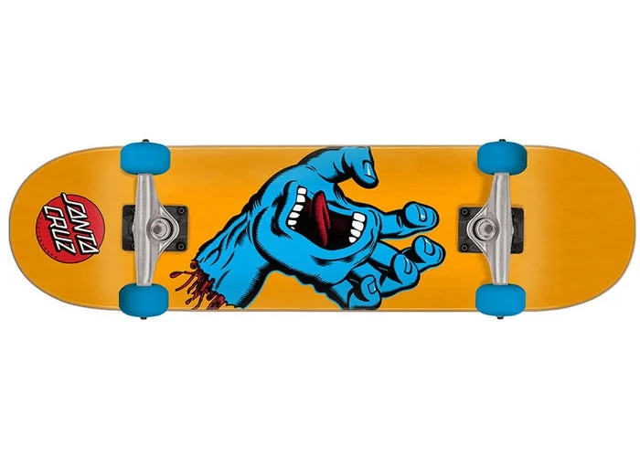 Skateboard for Indoor Skating-Santa Cruz Screaming Hand 7.8" Complete Skateboard