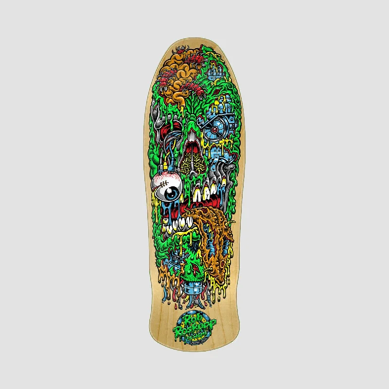 Skateboard Deck for Surf-Inspired Skating-Santa Cruz Roskopp Face Three Reissue Skateboard Deck - 9.9"