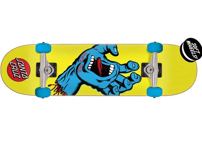 Skateboard for Slalom-Santa Cruz Screaming Hand 7.75" Complete Skateboard