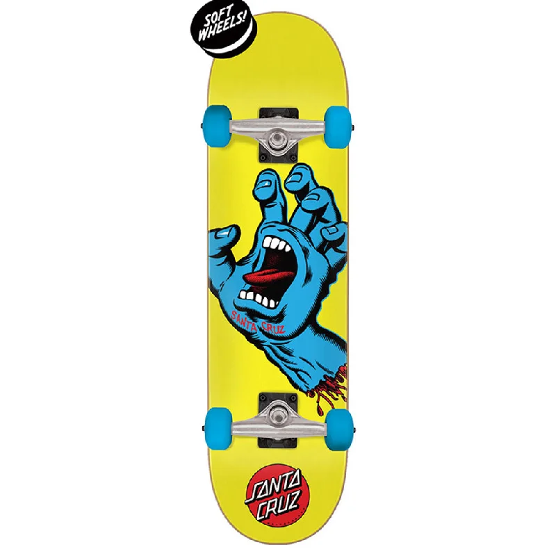 Skateboard for Tricks and Jumps-Santa Cruz Screaming Hand Mid Sk8 Complete - 7.75"x30"