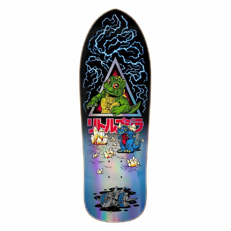 Skateboard Deck with Energy Return Technology-Santa Cruz Skateboard Deck Godzilla Jr Natas Multi 9.89"