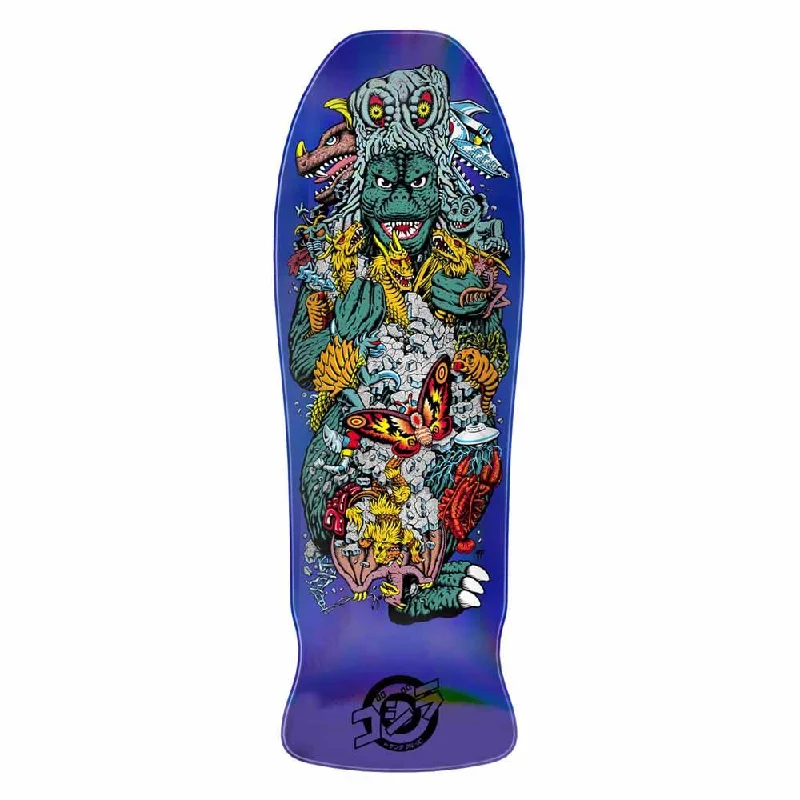 Skateboard Deck for Pro-Level Skaters-Santa Cruz Skateboard Deck Godzilla Kaiju Roskopp Multi 10.125"