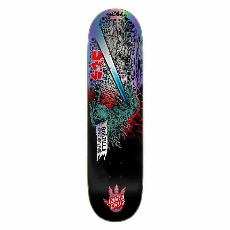 Skateboard Deck for Hardcore Skaters-Santa Cruz Skateboard Deck Godzilla OBrien Reaper Multi 8.25"