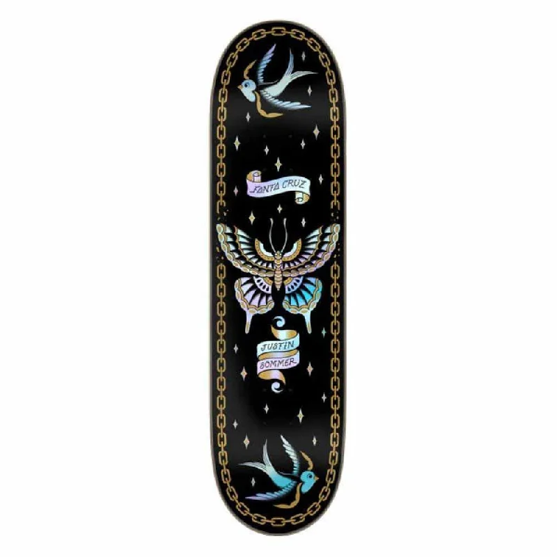 Skateboard Deck for Action Sports Lovers-Santa Cruz Skateboard Deck Sommer Butterfly Black/Multi 8"