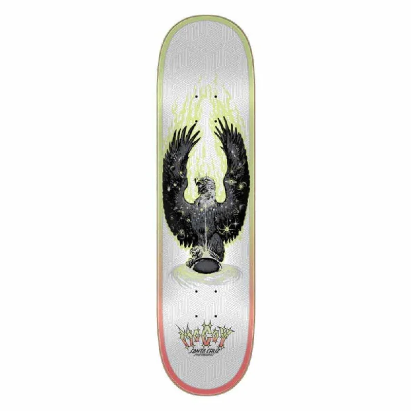 Skateboard Deck with Narrow Profile-Santa Cruz Skateboard Deck VX McCoy Elite Eagle White/Black 8"