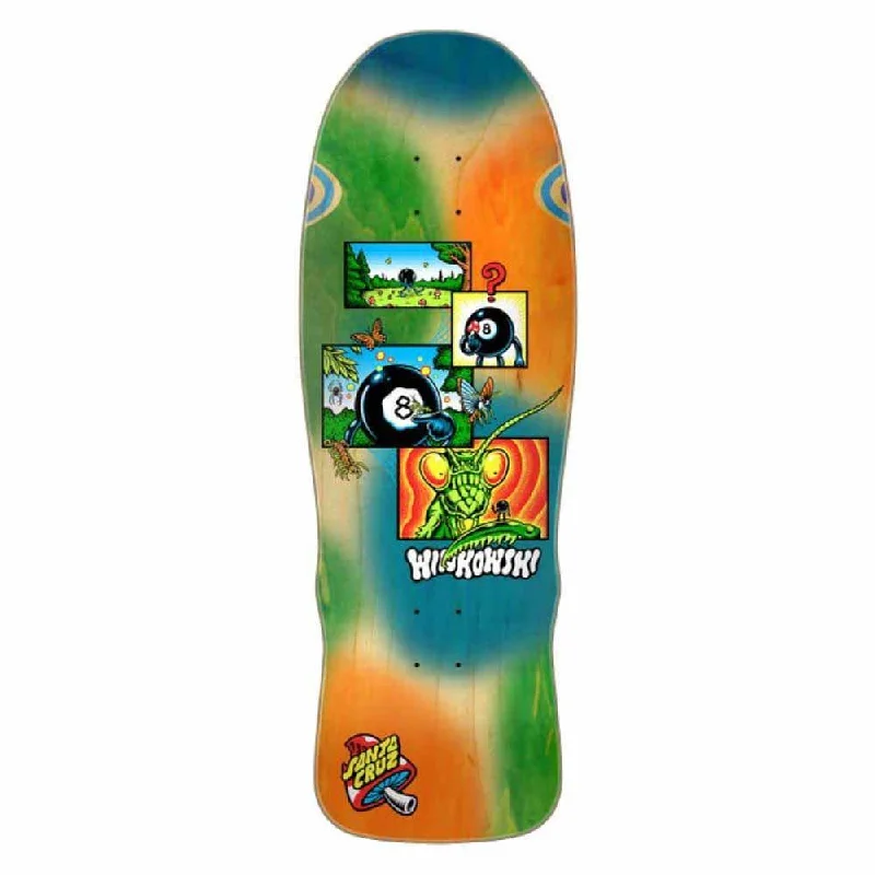 Skateboard Deck for Hardcore Skaters-Santa Cruz Skateboard Deck Winkowski 8Baller Comic Shaped Multi 10.35"