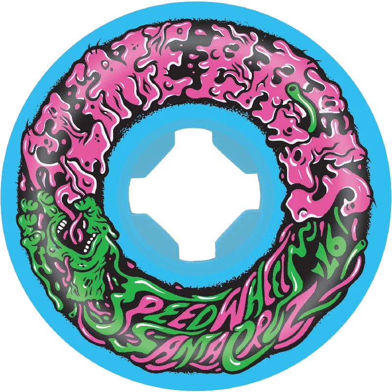 Durable Skateboard Wheels-Santa Cruz Slime Balls Vomit Mini II Skateboard Wheels 53MM 97A Blue/Pink/Green