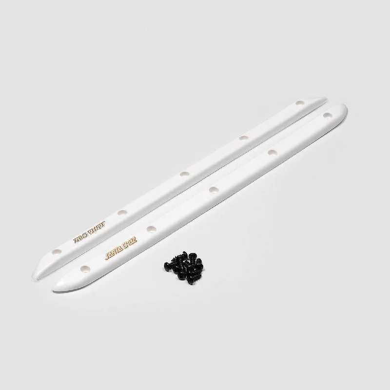 Short Skateboard Rails-Santa Cruz Slimline HSR Rails White x2