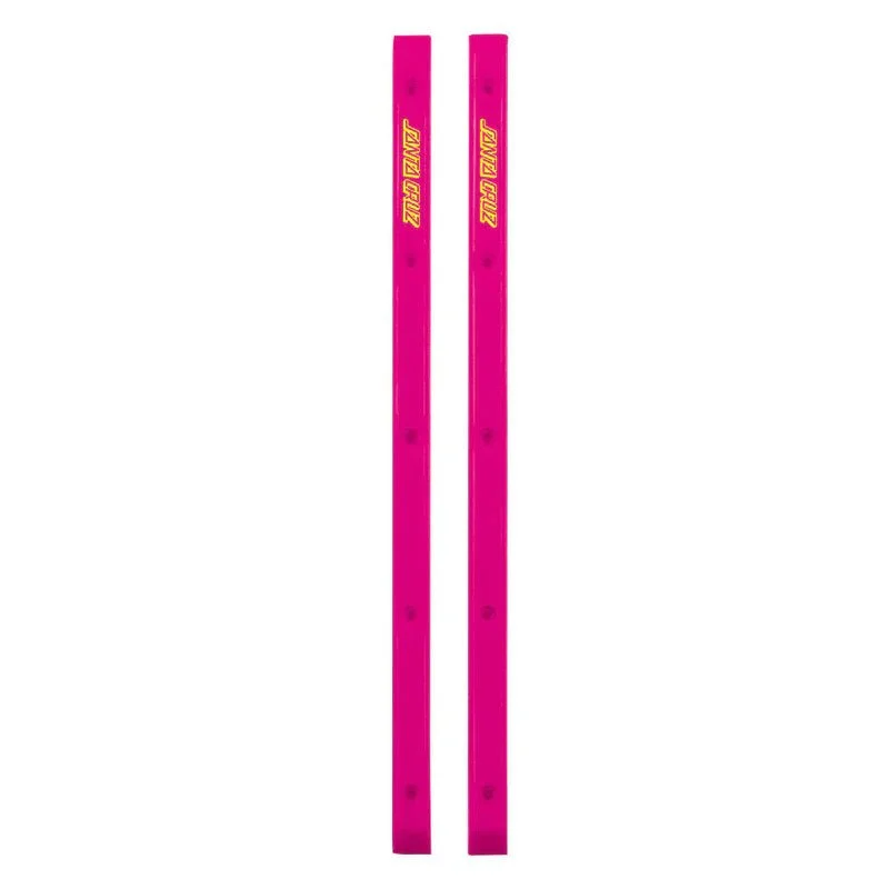 High-End Skateboard Rails-Santa Cruz Slimline (PINK) Old Skateboard Rails 2pk