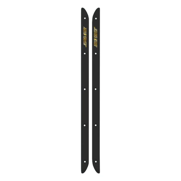 Long-Lasting Skateboard Rails-Santa Cruz Slimline Rails HSR - Black