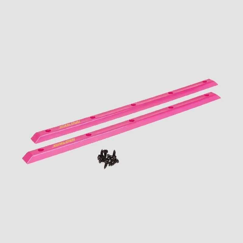 Compact And Durable Skateboard Rails-Santa Cruz Slimline Rails Pink x2