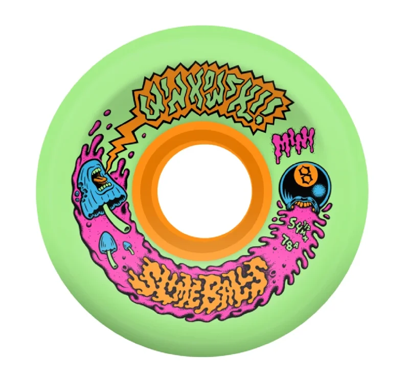 Skateboard Wheels for Skateboard Collectors-Santa Cruz Winkowski Mini OG Slime Slimeball Wheels 78A