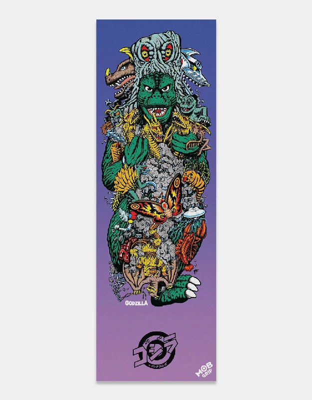 Waterproof Skateboard Grip Tape-Santa Cruz x Godzilla Kaiju Roskopp 11" Graphic Grip Tape Sheet