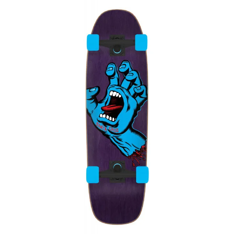 Durable Skateboard-Santa Cruzer Complete Complete Screaming Hand Street