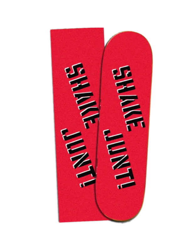 Skateboard Grip Tape with Pro-Endorsed Features-Shake Junt Grip | Red/Black