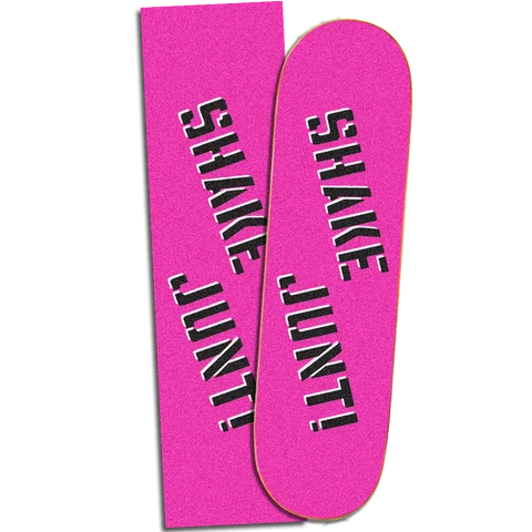 Skateboard Grip Tape with Custom Design-Shake Junt Spray Griptape - Pink