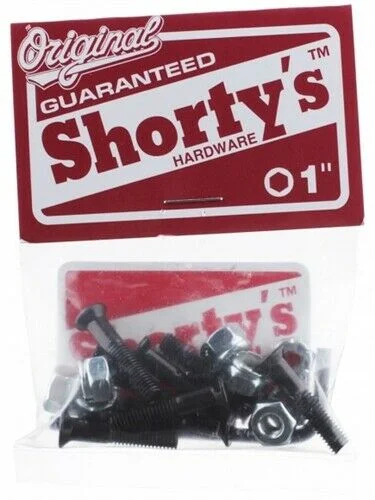 Skateboard Hardware With Pro Finish-Shorty's 1" Allen Skateboard Hardware