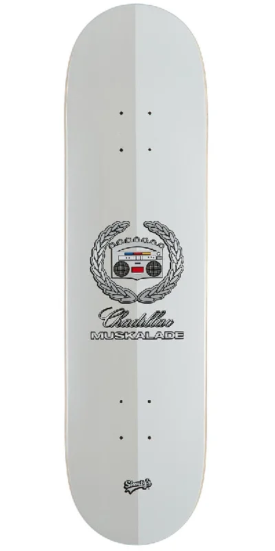 Skateboard Deck with Minimal Chipping-Shorty's Chadillac Muskalade Skateboard Deck - Pearl White - 8.125"