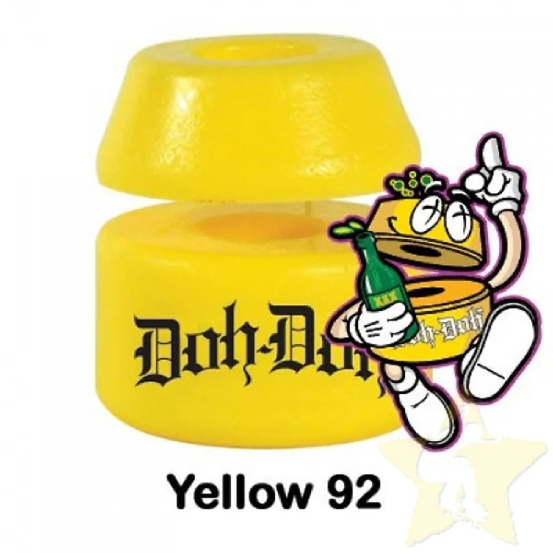 Best Skateboard Hardware For Stability-Shortys Doh Doh 92A Yellow Bushings