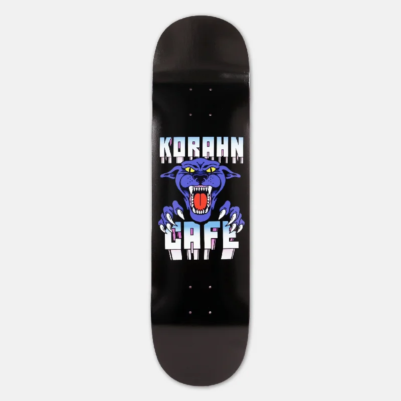 Skateboard Deck for Smooth Surface Tricks-Skateboard Cafe - 8.25" Korahn Gayle Panther Skateboard Deck (Black)