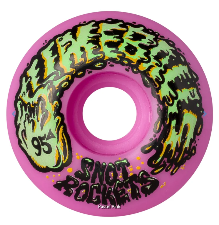 Skateboard Wheels with Smooth Surface-Slime Balls 54mm Snot Rockets Pink 95a Wheels