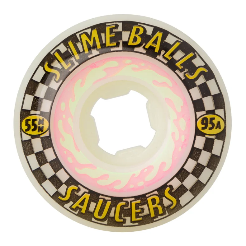 Skateboard Wheels for Smooth Slides-Slime Balls 55mm Saucers 95a Wheels