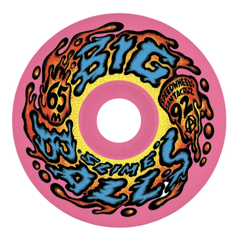 Skateboard Wheels for Speed-Slime Balls 65mm Big Balls Reissue 92a Wheels