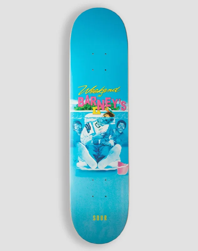 Longboard Skateboard Deck-Sour Barney Weekend At  Skateboard Deck - 7.75"