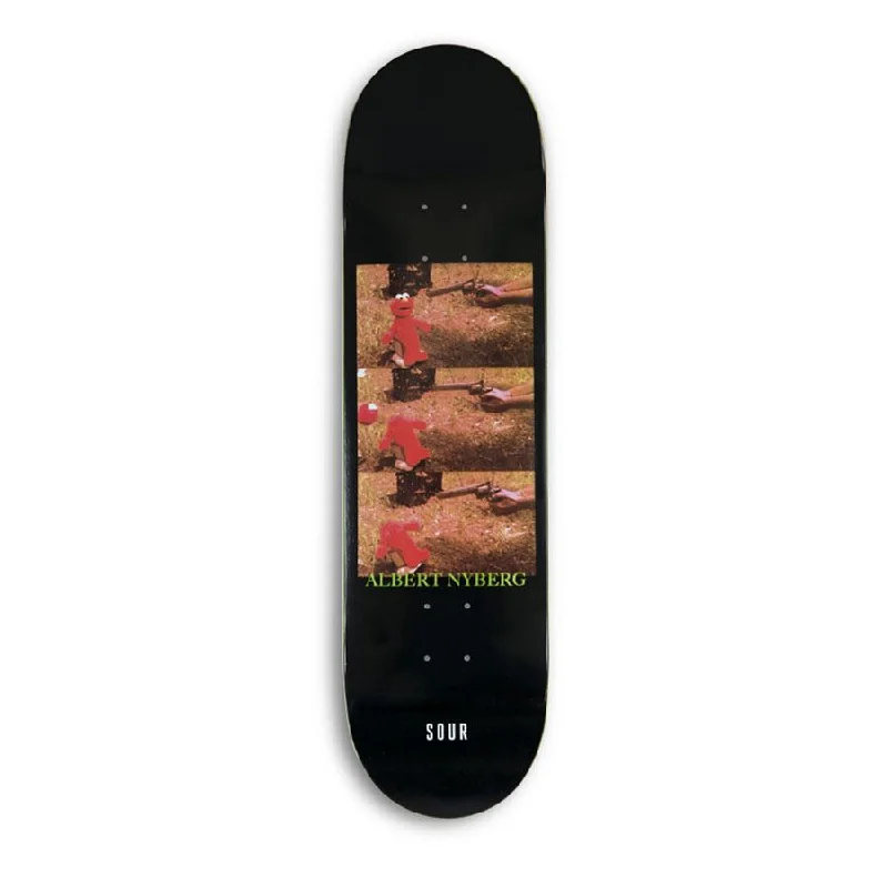 Skateboard Deck with Heat-Sealed Grip-Sour Solution Albert 'Elmo Death' Skateboard Deck - 8.25"